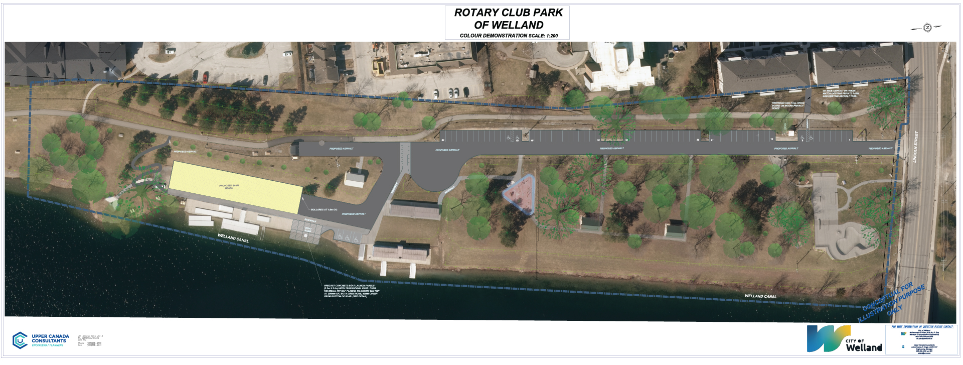 Aerial view of the park.